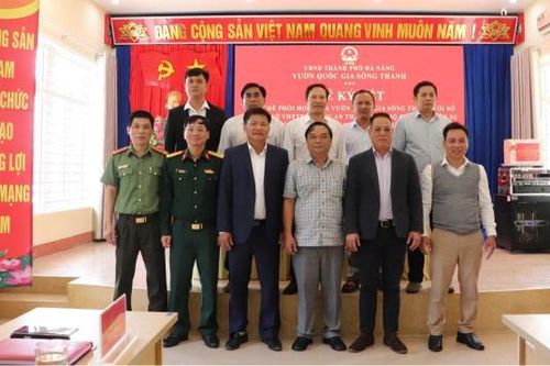 Vườn Quốc gia Sông Thanh ký kết quy chế bảo vệ, phát triển rừng với các Sở, ngành, địa phương
