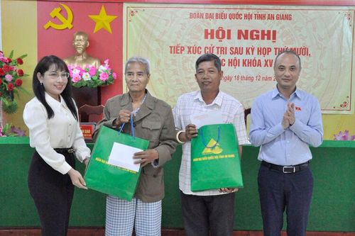 Đại biểu Quốc hội tỉnh An Giang tiếp xúc cử tri sau Kỳ họp thứ 10, Quốc hội khóa XV