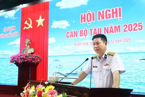 Vùng 4 Hải quân tổ chức hội nghị cán bộ tàu năm 2025