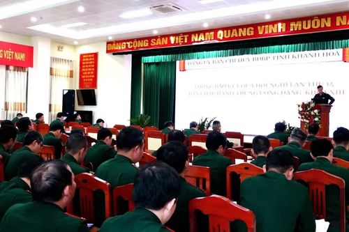 Đảng ủy Ban Chỉ huy Bộ đội Biên phòng tỉnh Khánh Hòa quán triệt Nghị quyết Đại hội Đảng bộ Quân đội lần thứ XII