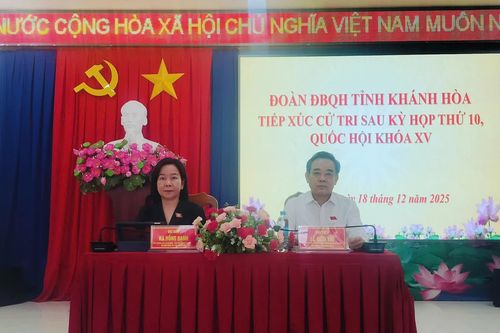 Đại biểu Quốc hội tỉnh Khánh Hòa tiếp xúc cử tri 4 xã khu vực Cam Lâm