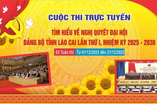 Hơn 50.280 tài khoản tham gia Cuộc thi trắc nghiệm trực tuyến tìm hiểu Nghị quyết Đại hội Đảng bộ tỉnh Lào Cai lần thứ I