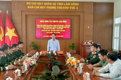 Ban Chỉ huy Phòng thủ Khu vực 3 – Bảo Lâm đoàn kết, quyết tâm hoàn thành tốt mọi nhiệm vụ