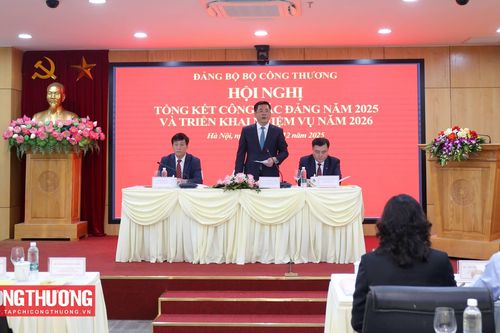 Đảng bộ Bộ Công Thương tổng kết công tác Đảng năm 2025 và triển khai nhiệm vụ năm 2026
