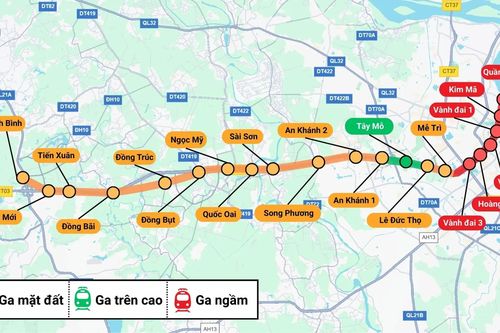 Khởi công tuyến đường sắt đô thị số 5 vào ngày 19/12