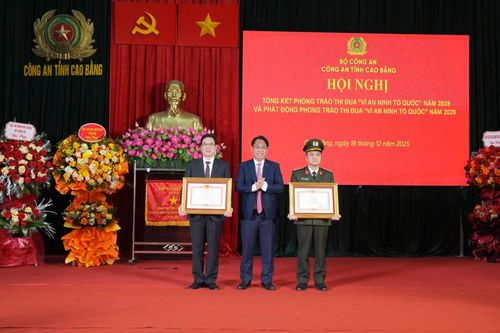 Bí thư Tỉnh ủy Phan Thăng An dự và phát biểu chỉ đạo Hội nghị Công an tỉnh triển khai nhiệm vụ năm 2026