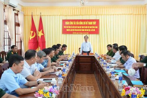Đoàn công tác Tỉnh ủy Cà Mau thăm, làm việc với các đơn vị quân đội đóng quân trên địa bàn tỉnh