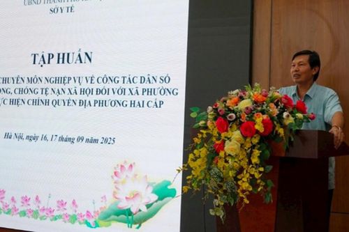 Hà Nội tập huấn nghiệp vụ lĩnh vực dân số, trẻ em và phòng chống tệ nạn xã hội