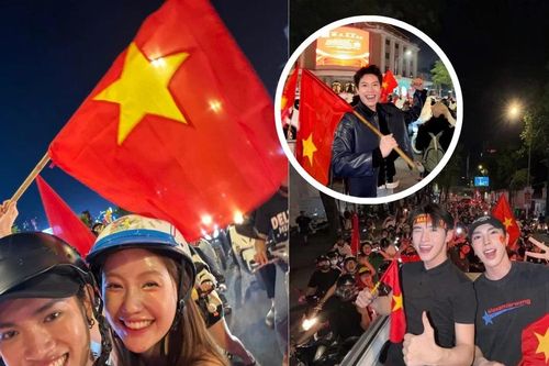 Sao Việt mừng U22 Việt Nam vô địch SEA Games 33: Pháp Kiều 'đi bão' với 'bạn gái'