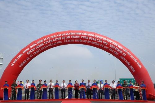 Khánh thành tuyến chính dự án thành phần đoạn Cần Thơ - Hậu Giang và thông xe kỹ thuật đoạn Hậu Giang – Cà Mau