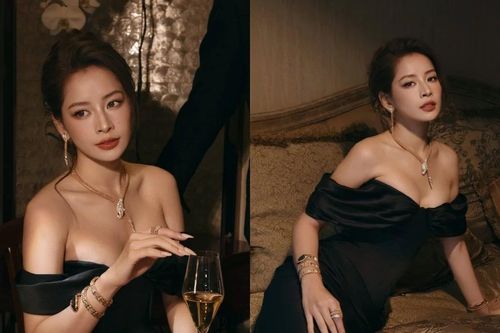 Chi Pu khiến netizen say đắm với nhan sắc trong bộ váy đen huyền bí