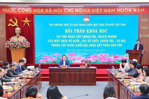 Khẳng định vai trò nòng cốt của MTTQ trong củng cố khối đại đoàn kết toàn dân tộc