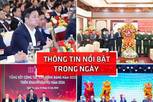 Nghệ An: Thông tin nổi bật ngày 19/12