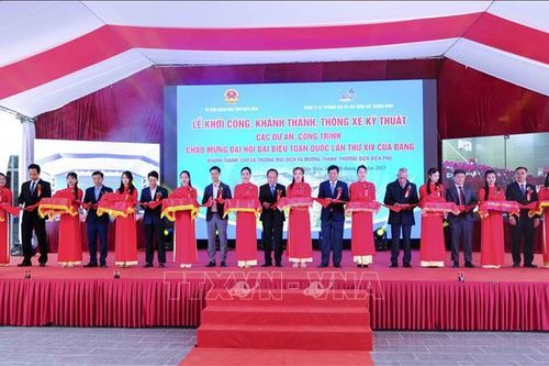 Điện Biên: Đồng loạt khánh thành ba công trình chào mừng Đại hội lần thứ XIV của Đảng