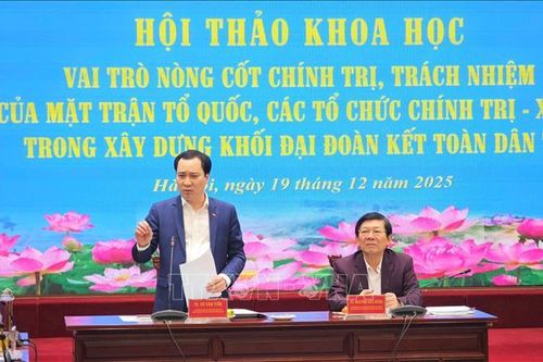 Phát huy vai trò nòng cốt chính trị của MTTQ trong xây dựng khối đại đoàn kết toàn dân tộc
