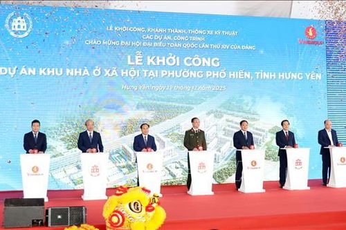 Hưng Yên: Khởi công khu nhà ở xã hội và nhiều công trình giao thông quan trọng