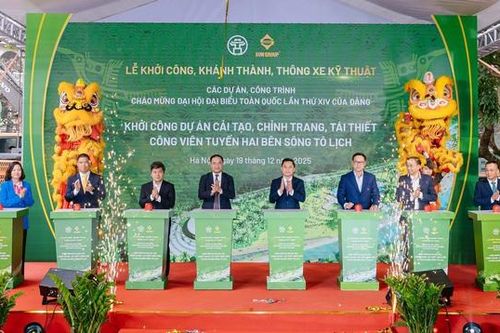 Khởi công dự án hơn 4.665 tỷ đồng góp sức 'hồi sinh' sông Tô Lịch