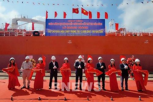 Khánh thành tàu chở dầu, hóa chất 'BS-DAESAN' trọng tải 13.000 DWT
