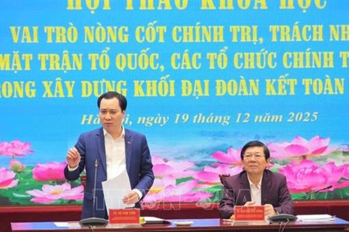 Phát huy vai trò của Mặt trận Tổ quốc trong xây dựng khối đại đoàn kết toàn dân tộc