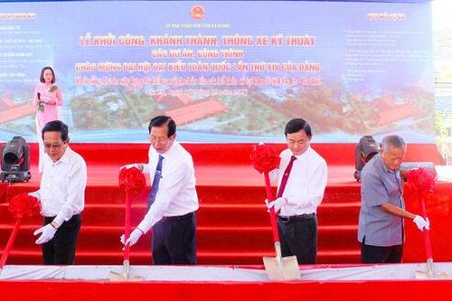 Khởi công Dự án mái che bảo tồn các hố khảo cổ tại Di tích quốc gia đặc biệt Óc Eo - Ba Thê