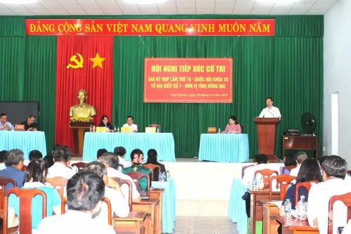Cử tri phường Tam Phước kiến nghị nhiều vấn đề về đất đai, y tế, giáo dục