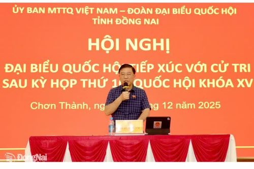 Cử tri phường Chơn Thành mong muốn tiếp tục đầu tư các công trình hạ tầng đồng bộ