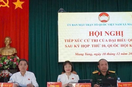 Đại biểu Quốc hội tỉnh Gia Lai tiếp xúc cử tri xã Mang Yang