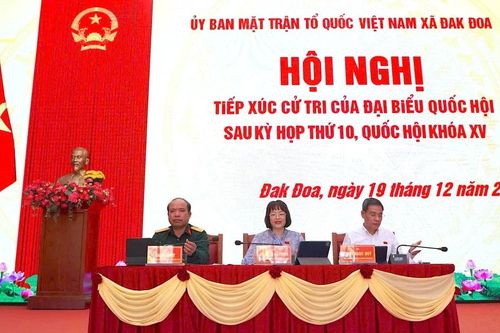 Đại biểu Quốc hội tỉnh Gia Lai tiếp xúc cử tri xã Đak Đoa