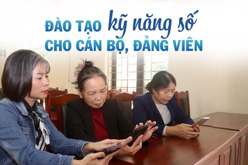 Đào tạo kỹ năng số cho cán bộ, đảng viên