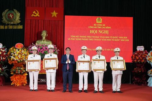 Công an Cao Bằng tổng kết 2025, triển khai nhiệm vụ 2026