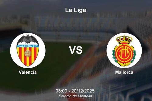 Nhận định Valencia vs Mallorca - Cuộc chiến trụ hạng La Liga