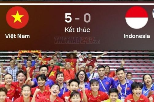 Indonesia thảm bại 1-13 trước Việt Nam tại SEA Games