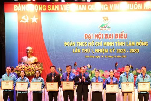 Lâm Đồng khen thưởng 10 công trình thanh niên tiêu biểu