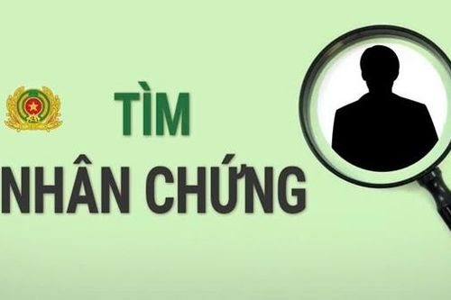 Tìm nhân chứng vụ tai nạn giao thông đường bộ