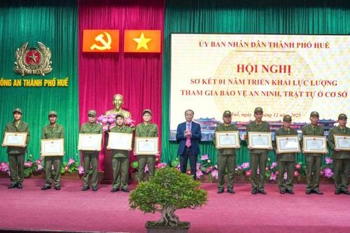 Lực lượng bảo vệ ANTT cơ sở tại TP Huế góp sức quan trọng trong đảm bảo bình yên địa bàn