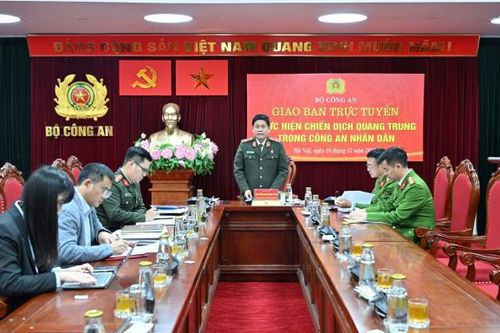 Lực lượng Công an tiếp tục nêu cao tinh thần trách nhiệm, triển khai hiệu quả 'Chiến dịch Quang Trung'