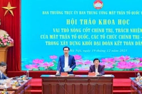 Vai trò chính trị của Mặt trận Tổ quốc, tổ chức chính trị xã hội trong xây dựng khối đại đoàn kết