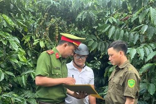 Công an xã nỗ lực bảo vệ nông sản cho người dân