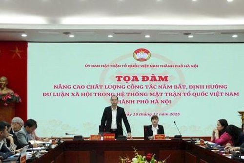 Nâng cao chất lượng nắm bắt, định hướng dư luận xã hội trong hệ thống MTTQ Việt Nam TP Hà Nội