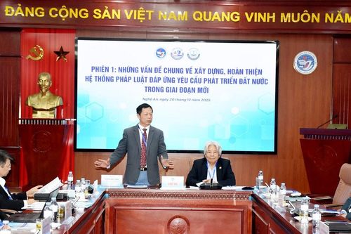 Hội thảo khoa học 'Hoàn thiện hệ thống pháp luật đáp ứng yêu cầu phát triển đất nước trong giai đoạn mới'