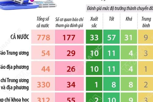 Bức tranh chuyển đổi số báo chí: Cả nước có 33 cơ quan báo chí đạt mức xuất sắc