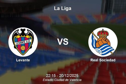 Nhận định Levante vs Real Sociedad - La Liga 22h15 ngày 20/12