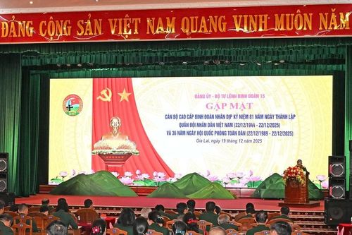 Binh đoàn 15 gặp mặt cán bộ cao cấp nhân kỷ niệm 81 năm Ngày thành lập Quân đội nhân dân Việt Nam