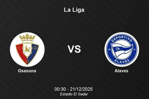 Nhận định Osasuna vs Alaves - Vòng 17 La Liga