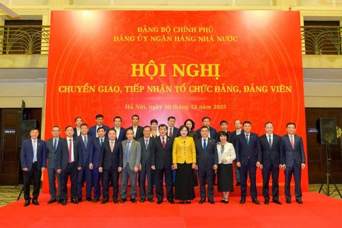 Bàn giao, tiếp nhận đảng bộ các ngân hàng, tổ chức thuộc Đảng bộ Chính phủ về Đảng bộ NHNN
