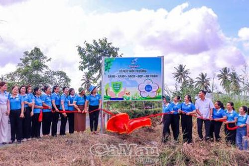 Khánh thành các công trình chào mừng đại hội Phụ nữ