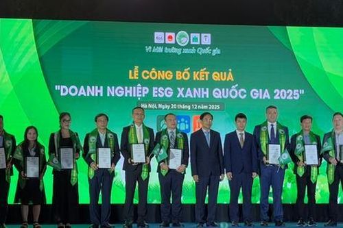 20 doanh nghiệp được trao danh hiệu 'Doanh nghiệp ESG xanh quốc gia 2025'