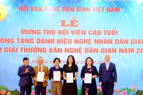 49 công trình tiêu biểu được trao Giải thưởng Văn nghệ dân gian năm 2025
