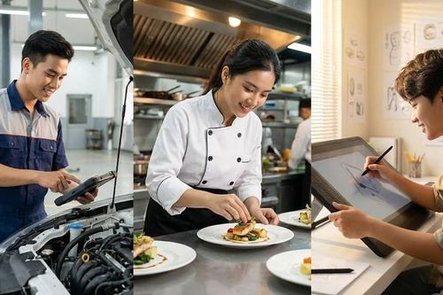 Không vào đại học top, học gì để vẫn có tương lai tốt?
