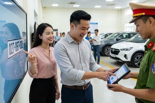 Cách đăng ký xe và bấm biển số định danh 2025